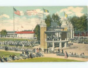 Divided-Back BANDSTAND AT EXPOSITION PARK Rochester New York NY c9521
