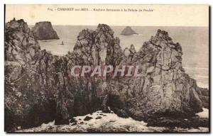 Old Postcard Camaret sur Mer Rocks festooned Pointe de Penhir