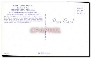 Postcard Modern Park Lane Motel Montgomery Alabama