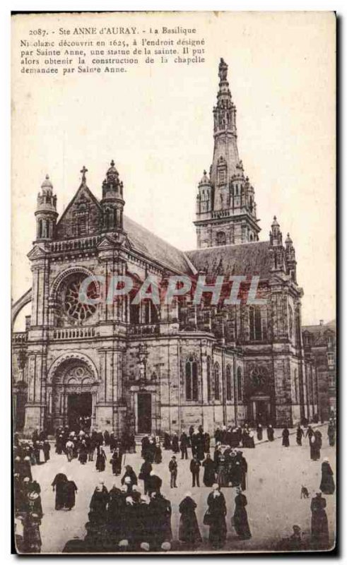 Postcard Old Ste Anne d Auray Basilica