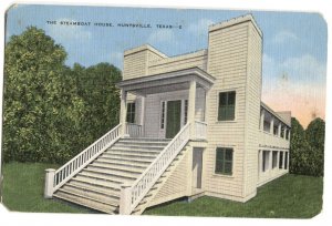 Postcard The Steamboat House Huntsville Texas TX