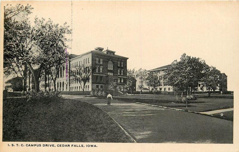 Iowa State Teachers College (I.S.T.C.) Cedar Falls, IA Postcard