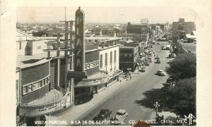 Postcard 1950s RPPC Photo Mexico Juarez Plaza Theater Marquee 22-13807