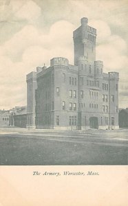 Armory Worcester, Massachusetts MA Postcard