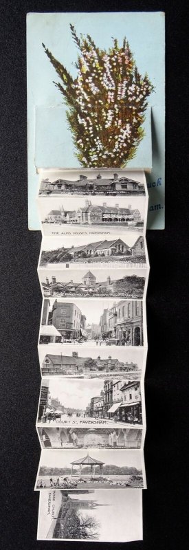 Kent FAVERSHAM Good Luck Multiview c1917 Postcard by The Pocket Novelty Card