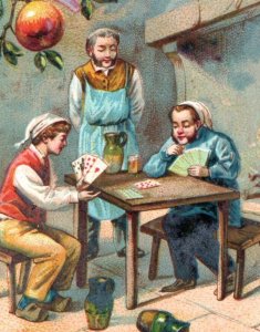 1880s-90s French Language Apples Playing Cards F159