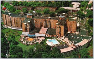 The Shoreham Hotel Motor Inn Washington D.C. Palladian Room Aerial View Postcard