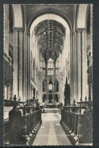 Norfolk Postcard - Interior of Norwich Cathedral Looking East    RS15381