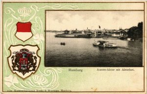 CPA AK Hamburg- Aussen Alster m. Alsterlust GERMANY (947797)