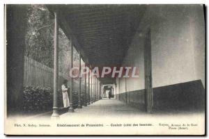 Postcard Old Establishment of Premontre Corridor Riviera women