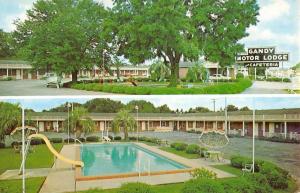 Perry Florida Gandy Motor Lodge Multiview Vintage Postcard K58486 
