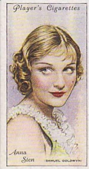 Players Cigarette Cards Film Stars Second Series No 42 Anna Sten