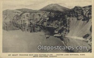 Mt Scott, Phantom Ship - Crater Lake National Park, Oregon OR Postcard