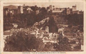 Br33314 Granada Vista de la Alahambra desde el Barrio del Albaicin spain