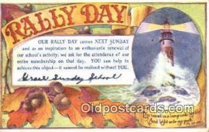 The world is a lampPS 119:105 Rally Day, Days 1926 crease top edge, postal us...