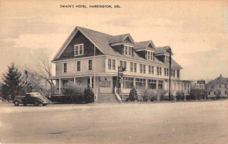 Harrington Delaware Swain's Hotel Vintage Postcard JI658232