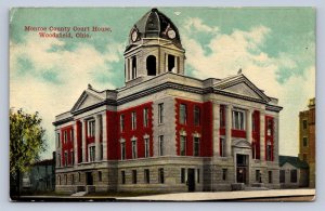 K1/ Woodsfield Ohio Postcard c1910 Monroe County Court House  115