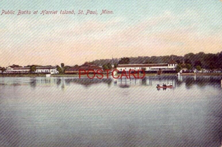 PUBLIC BATHS AT HARRIET ISLAND, ST. PAUL, MN.