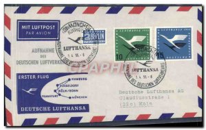 Letter Frankfurt Germany Hamburg Munchen April 1 55