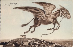Gonfaron, France, Var, Legend of Flying Donkey, Fantasy 1910-20's