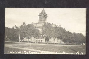 RPPC HASTINGS NEBRASKA ADAMS COUNTY COURT HOUSE REAL PHOTO POSTCARD