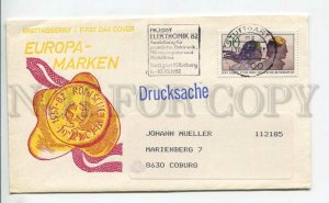 447982 GERMANY 1982 year FDC Europe Hobby Electronic
