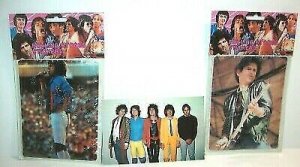 Rolling Stones Large Photo Stickers & Postcard Lot Mick Jagger Keith Richards