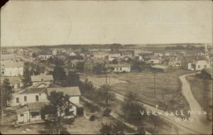 Verndale MN Birdseye View c1910 Real Photo Postcard