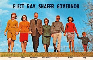 PITTSBURGH PA~ELECT RAY SHAFER GOVERNOR-DR JOHN C WARNER SIGNATURE POSTCARD '66