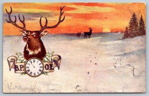 1909 B.P.O.E.  Elks - Ohio Cancel  - Advertising Postcard