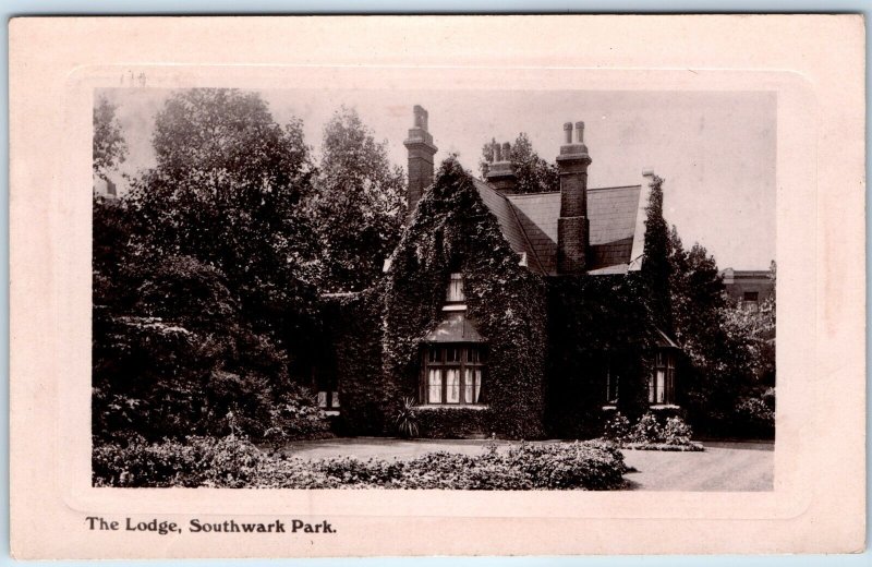 c1910s Rotherhithe, London, England Southwark Park Lodge Postcard Westbrook A76