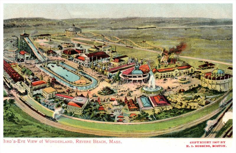 18377 MA  Revere Beach  Aerial View of Wonderland