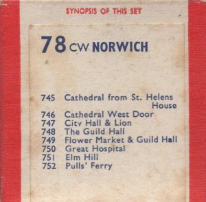 Norwich Flower Markets Elm Hill Hospital Ferry 8x 35mm Slides