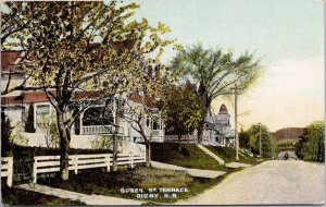 Queen Street Terrace Digby Nova Scotia NS McCoy Acadian Series Postcard H50