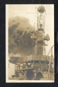 RPPC U.S. NAVY MILITARY SHIP MARE ISLAND CALIFORNIA REAL PHOTO POSTCARD