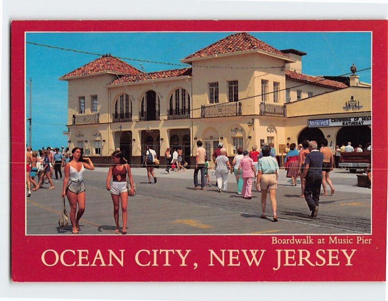 Postcard Boardwalk at Music Pier Ocean City New Jersey USA