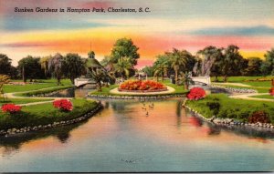 South Carolina Charleston Hampton Park Sunken Gardens