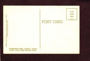 FL Skyline Brickell Point Miami Florida Postcard  Pool