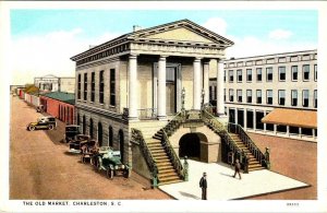 Charleston, SC South Carolina THE OLD MARKET Street View~Cars  ca1920's Postcard