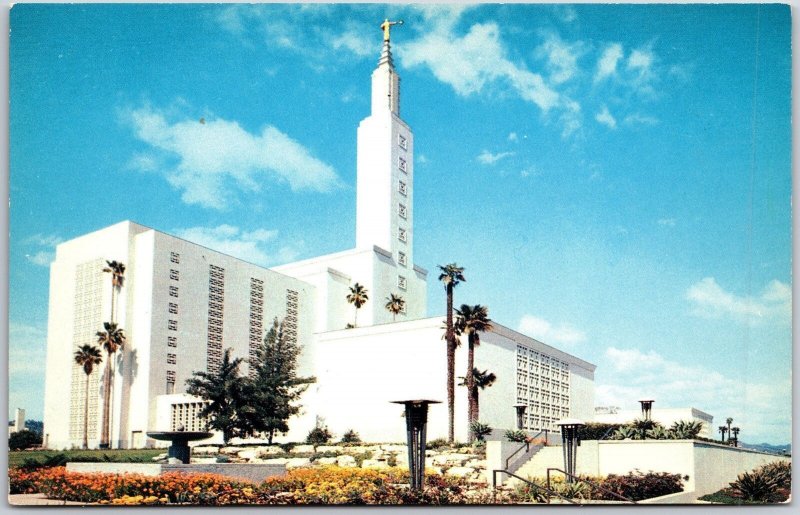 Church Of Jesus Christ Latter Day Saints Los Angeles California CA Postcard