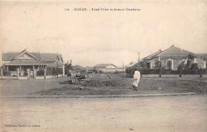 br104386 dakar road point et avenue gambetta africa real photo senegal