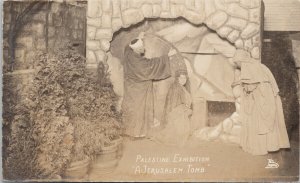 Vancouver BC Palestine Exhibition 'A Jerusalem Tomb' Brown RPPC Postcard F64