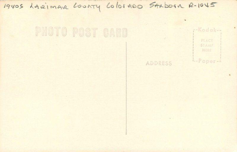 1940s Larimar County Colorado Sanborn Tundra Curves RPPC real photo 12605