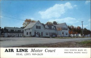 Brewer Maine ME Motel c1950s-60s Postcard