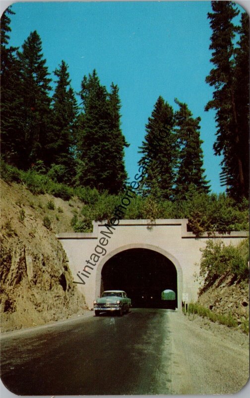 Tunnel on Highway 10 Idaho Postcard PC346