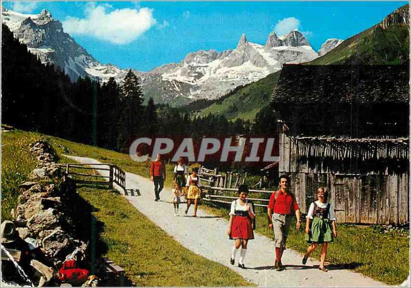 Postcard Modern Gauertal Austria Montafon Voralberg Drei Turme 2830 m und 281...