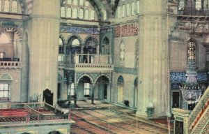 Interior of Selimiye Mosque Edirne Dogan Turkey Postcard