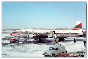 c1970s Braniff International Douglas DC-6 N90881 Airplane Vintage Postcard 