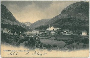 31794 AOSTA province vintage postcard - Châtillon CHATILLON 1905-