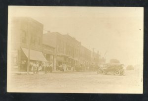 RPPC SUPERIOR NEBRASKA DOWNTOWN MAIN STREET SCENE REAL PHOTO POSTCARD